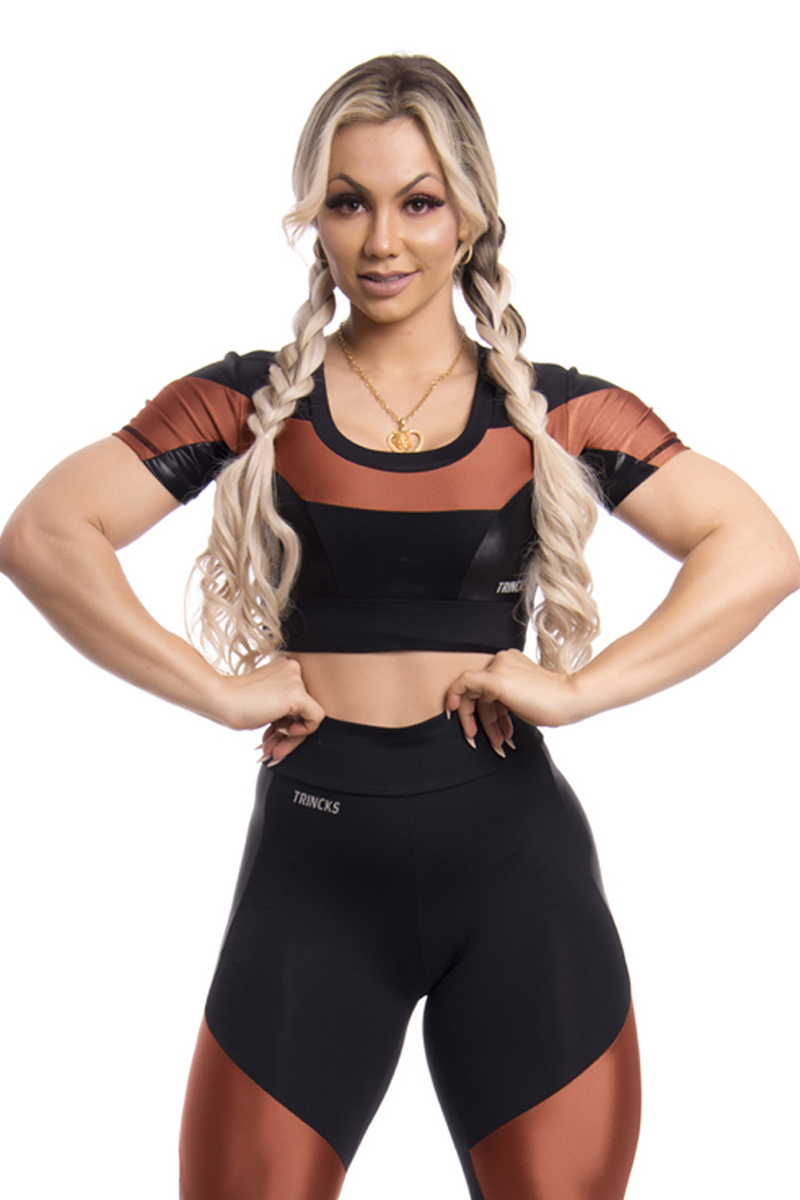 Trincks - Cropped Shine Black Gold - 203269