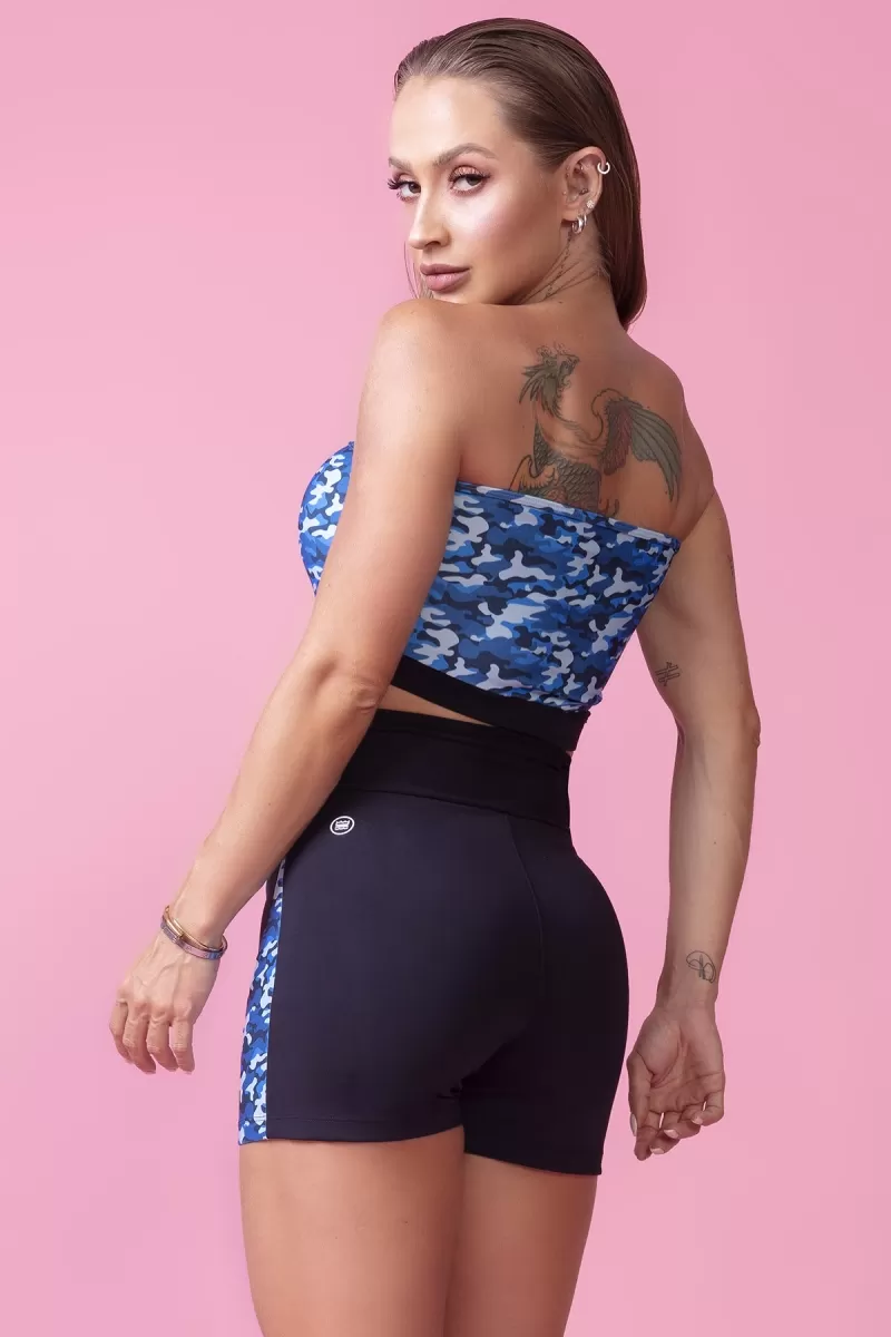 Hipkini - Top Ten Years Fitness Military Print with Elastic Strap - 3338859 Hipkini - Top Ten Years Fitness Military Print with Elastic Strap - 3338859