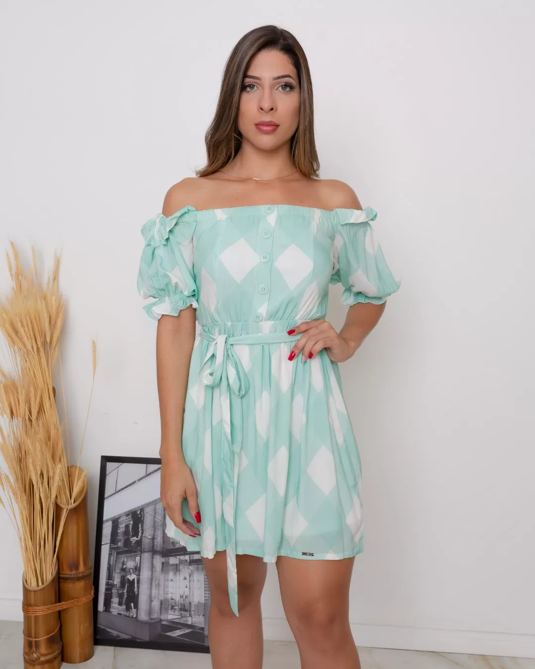 Limone - Dress Limone Workout Wheeled Green Chess - 03-3615VDE Limone - Dress Limone Workout Wheeled Green Chess - 03-3615VDE