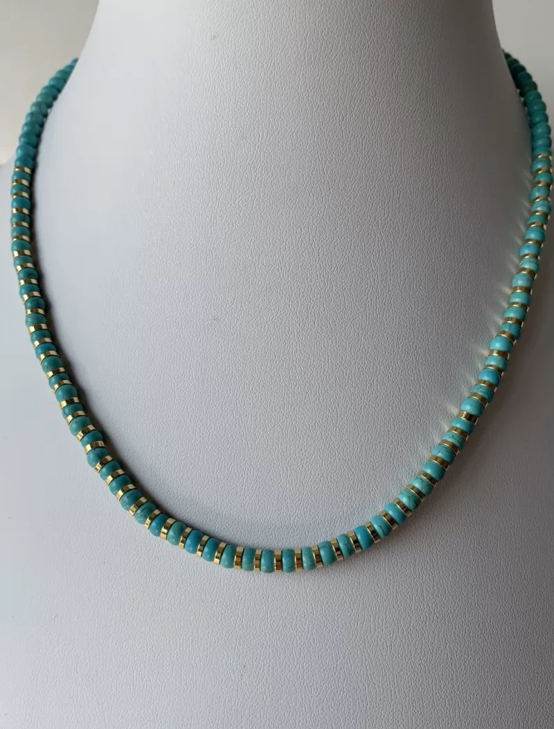 Mikabe - Turquoise Ring Necklace - MK623