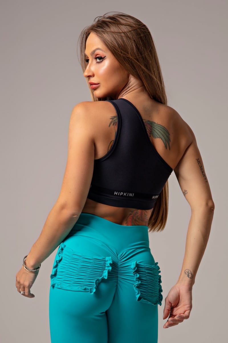 Hipkini - Top Magic Fitness Black One Shoulder - 3339085 Hipkini - Top Magic Fitness Black One Shoulder - 3339085