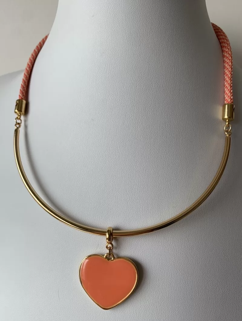 Mikabe - Coral Cord Necklace - MK645