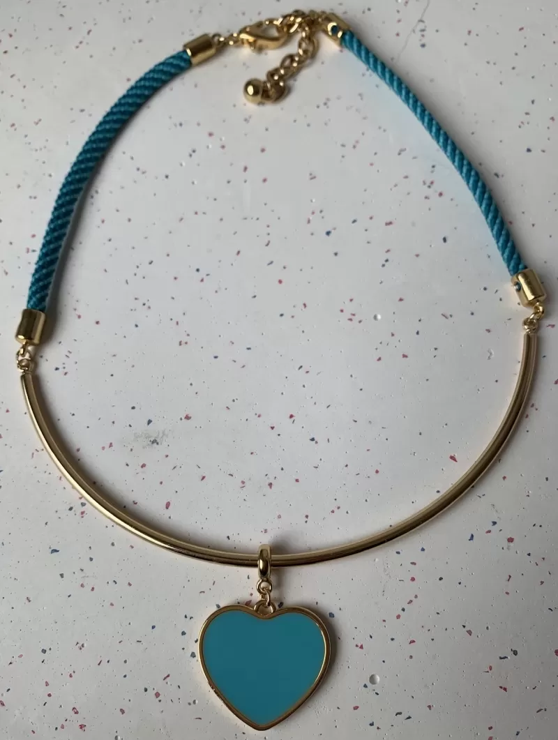 Mikabe - Blue Cord Necklace - MK646