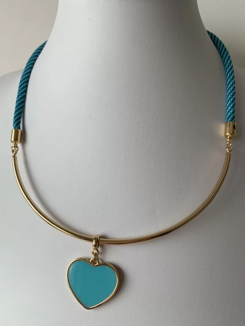 Mikabe - Blue Cord Necklace - MK646