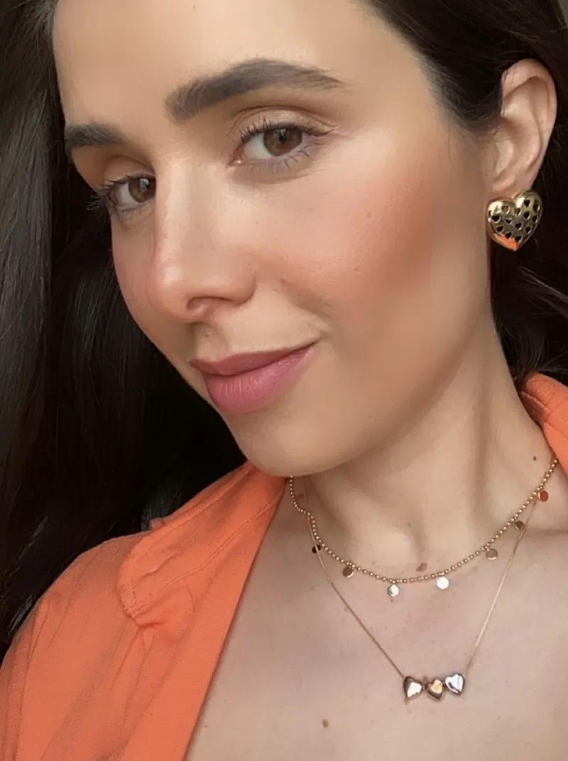 Mikabe - Gold Heart Earring - MK688