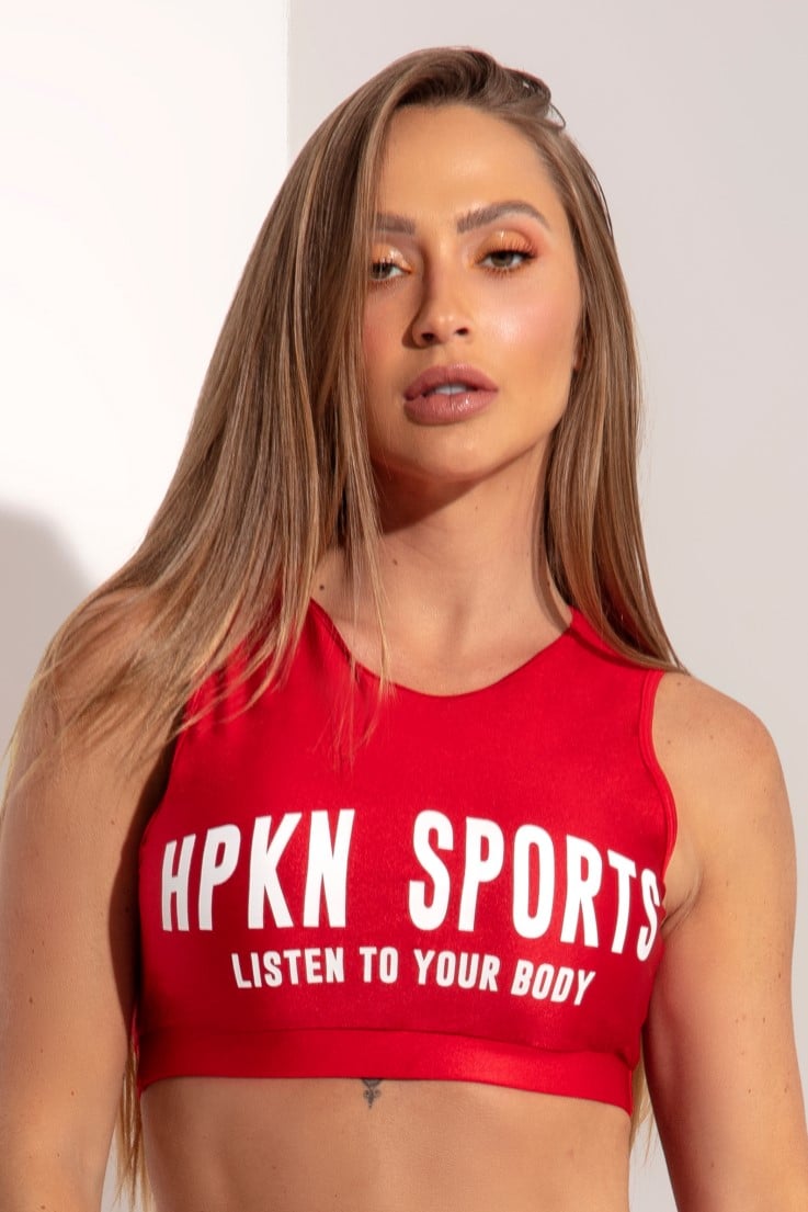 Hipkini - Top Sky Fitness Red Satin Smooth with Silk - 3339114 Hipkini - Top Sky Fitness Red Satin Smooth with Silk - 3339114