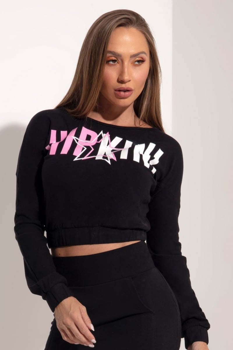 Hipkini - Sky Fitness Blouse Black Coat - 3339144