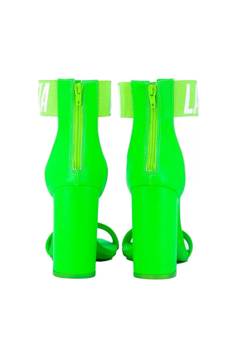 Labellamafia - Labellamafia Green Neon Heels - 25516 Labellamafia - Labellamafia Green Neon Heels - 25516