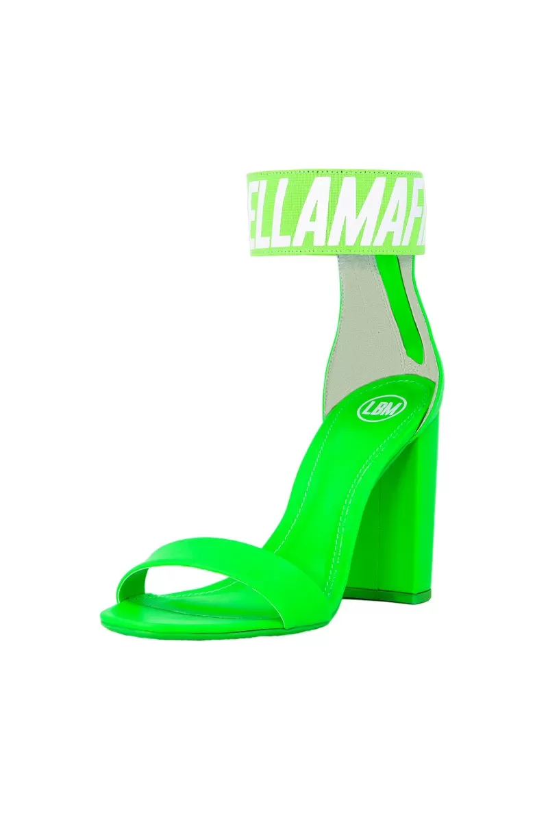 Labellamafia - Labellamafia Green Neon Heels - 25516 Labellamafia - Labellamafia Green Neon Heels - 25516