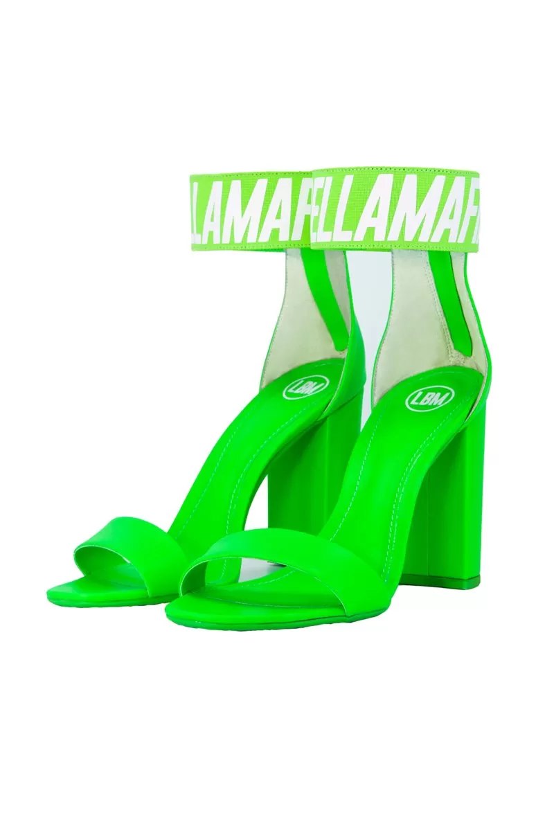Labellamafia - Labellamafia Green Neon Heels - 25516