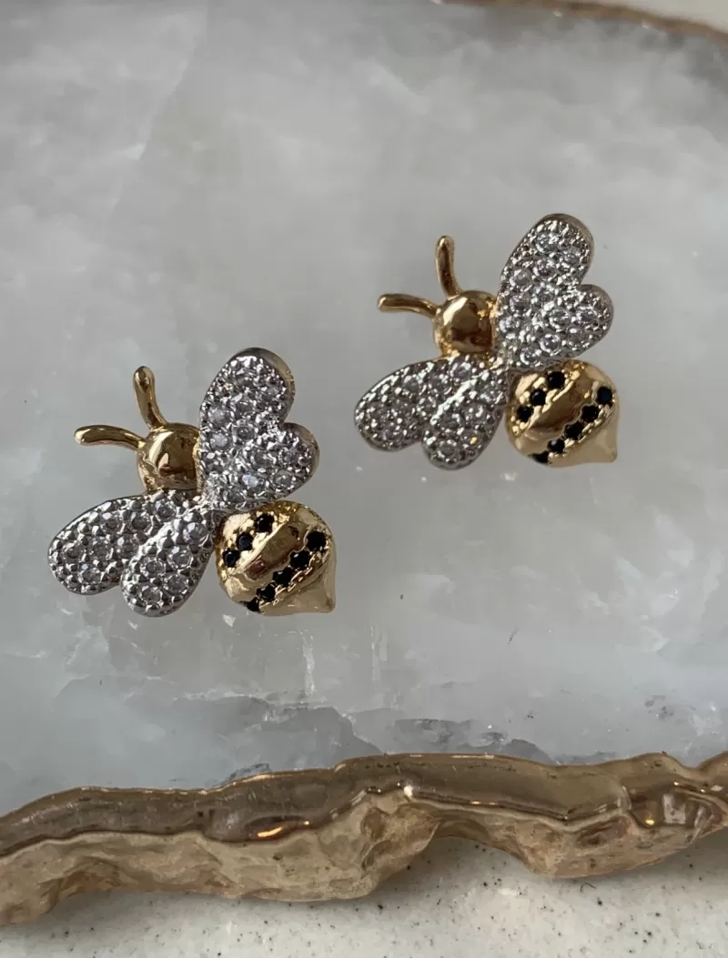 Mikabe - Gold Bee Earring - MK973