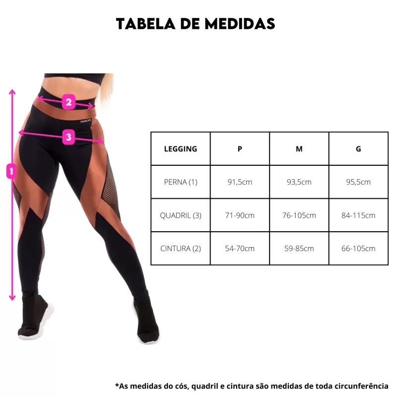 Elastic Power Trincks - Legging Moove Rose - 441124 Elastic Power Trincks - Legging Moove Rose - 441124