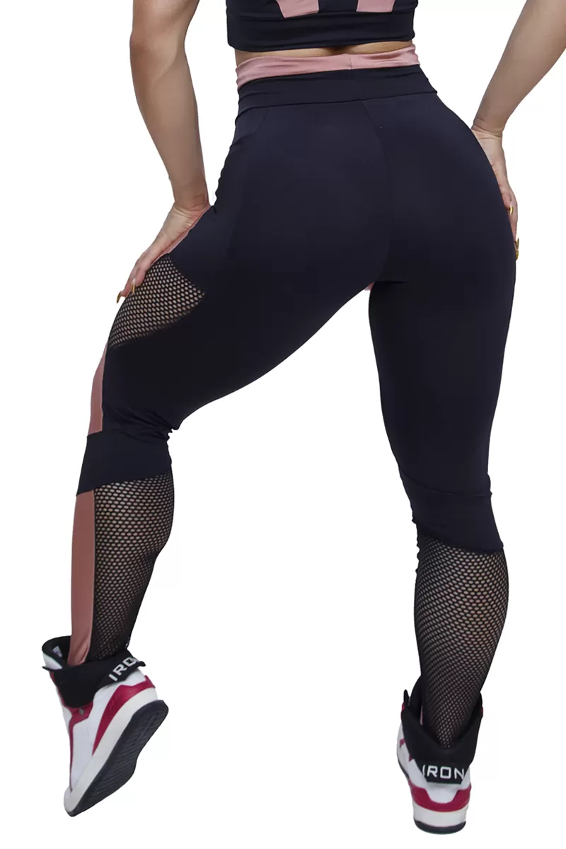 Elastic Power Trincks - Legging Power Train Rose - 443124