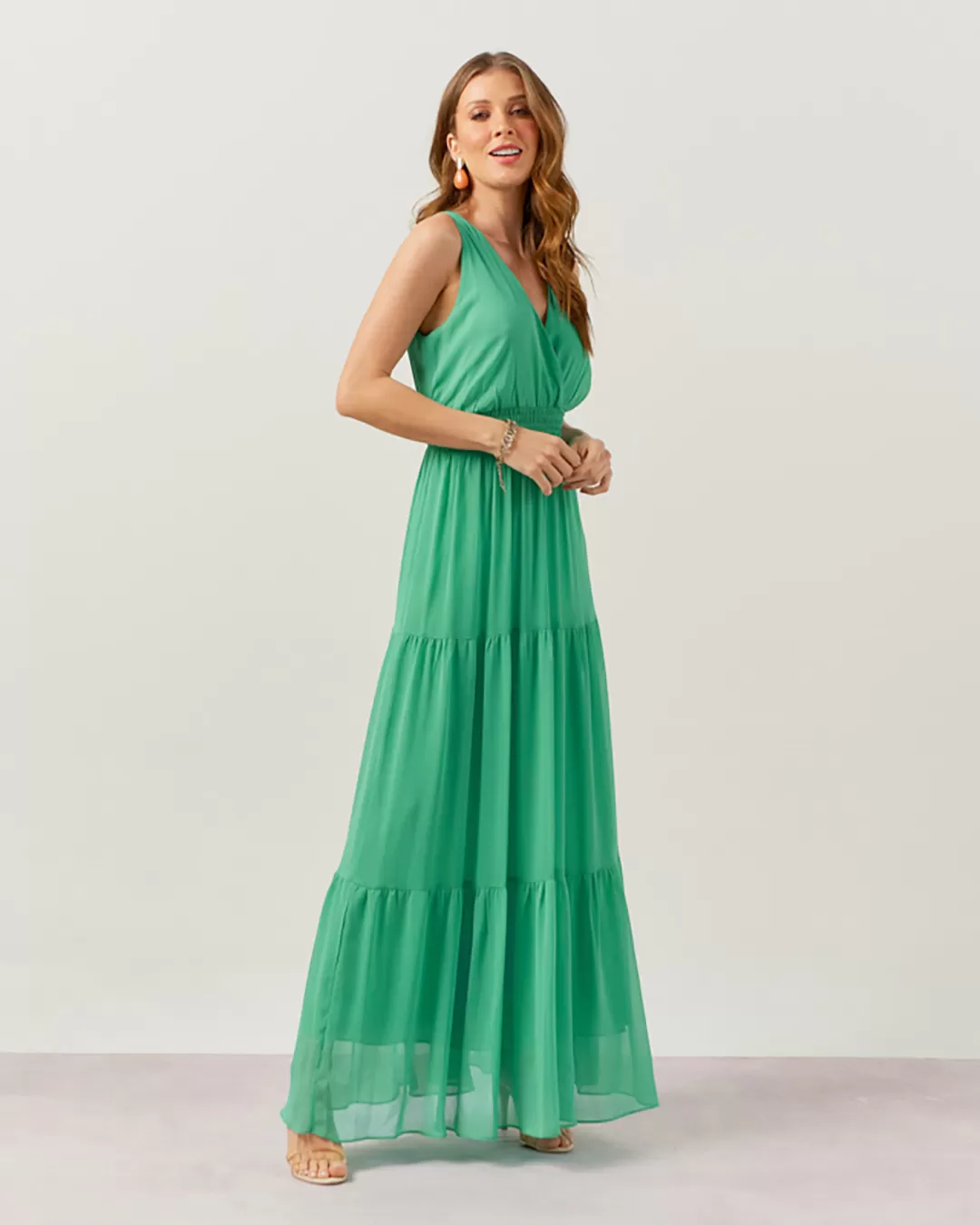 Innocence - Lastex Long Innocence Dress at Green Waist - 50675VDE Innocence - Lastex Long Innocence Dress at Green Waist - 50675VDE