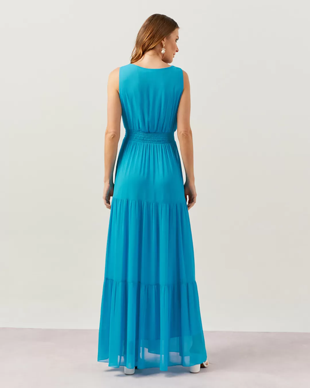 Innocence - Lastex Long Innocence Dress at Blue Waist - 50675AZU Innocence - Lastex Long Innocence Dress at Blue Waist - 50675AZU