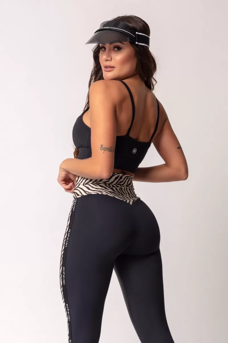 Hipkini - Top Love Fitness Zebra Print with Ruffle on the Cutout - 3339215 Hipkini - Top Love Fitness Zebra Print with Ruffle on the Cutout - 3339215