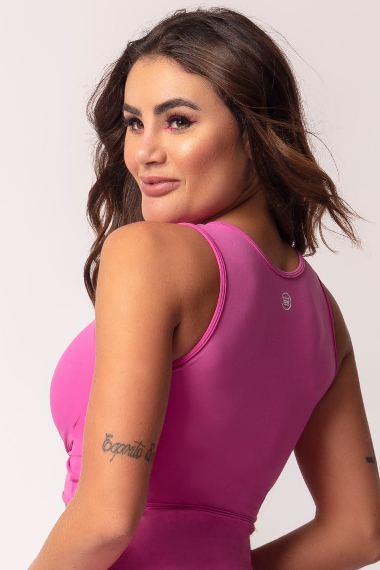 Hipkini - Top Love Fitness Pink crossed in Front - 3339220 Hipkini - Top Love Fitness Pink crossed in Front - 3339220