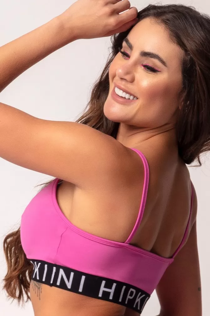 Hipkini - Love Fitness Pink Cross Front Top with Elastic - 3339218 Hipkini - Love Fitness Pink Cross Front Top with Elastic - 3339218