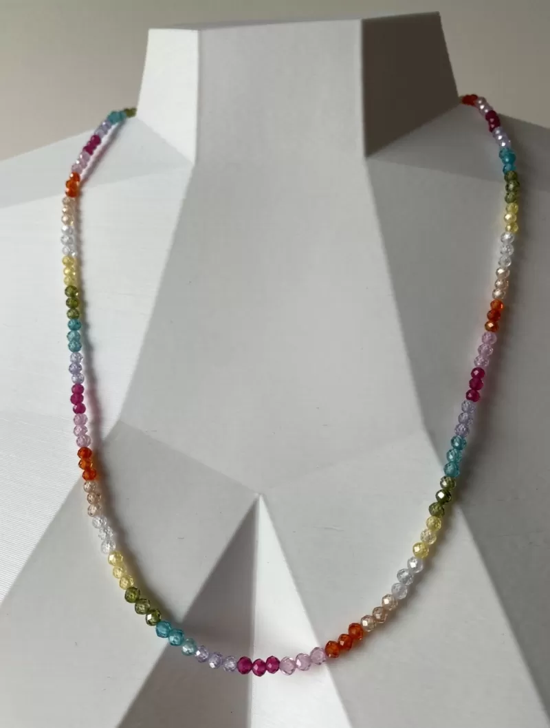 Mikabe - Necklace Rainbow Zirconia - MK845