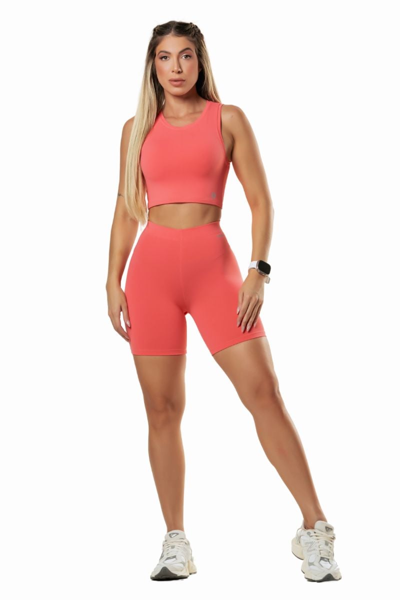 Garotafit - Fitness Set Top and Pants Mali Coral - SCJ37
