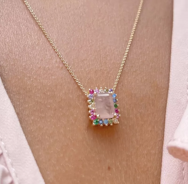Mikabe - Necklace Fusion Morganite - MK855