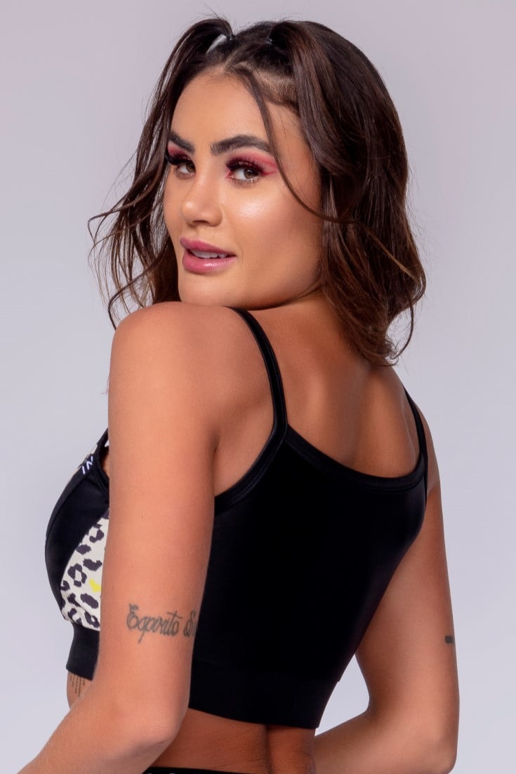 Hipkini - Top Aesthetic Fitness with Jaguar Print - 3339247 Hipkini - Top Aesthetic Fitness with Jaguar Print - 3339247