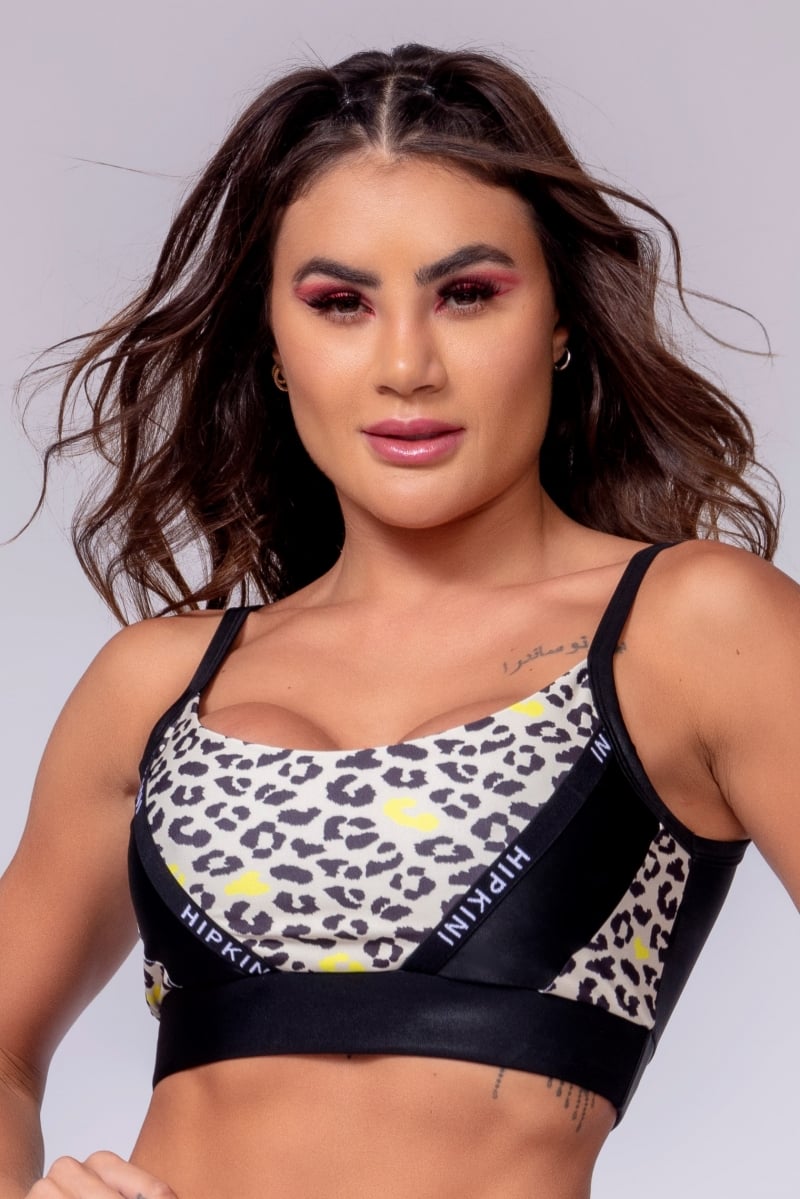 Hipkini - Top Aesthetic Fitness with Jaguar Print - 3339247 Hipkini - Top Aesthetic Fitness with Jaguar Print - 3339247
