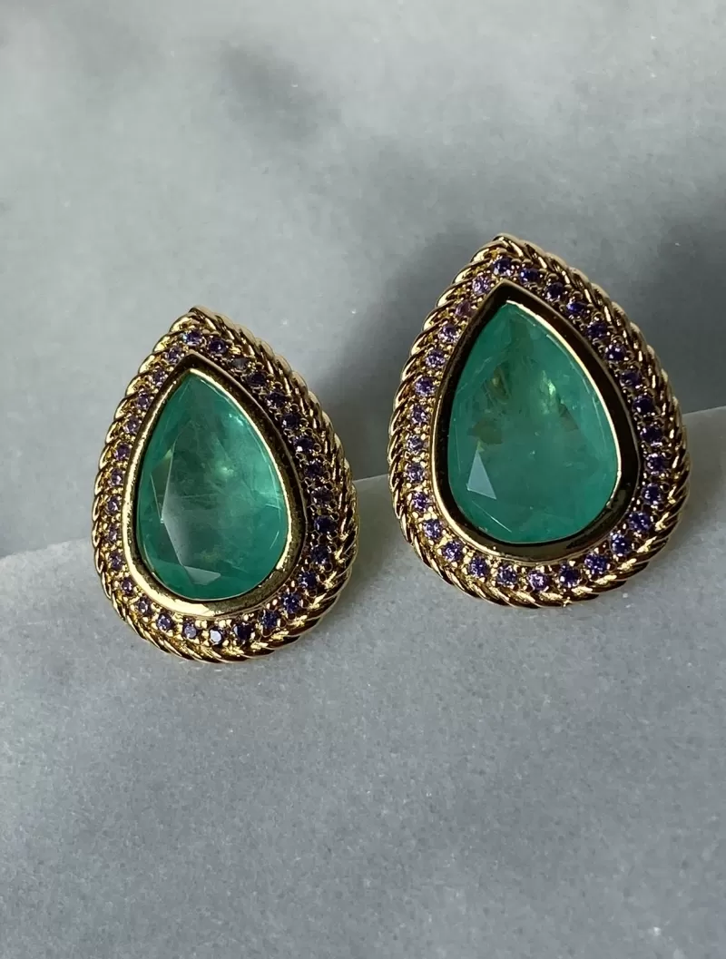 Mikabe - Earring Drop Fusion Tourmaline/Set Lilac - MK899