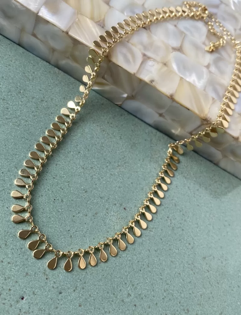 Mikabe - Gold Drops Choker - MK901