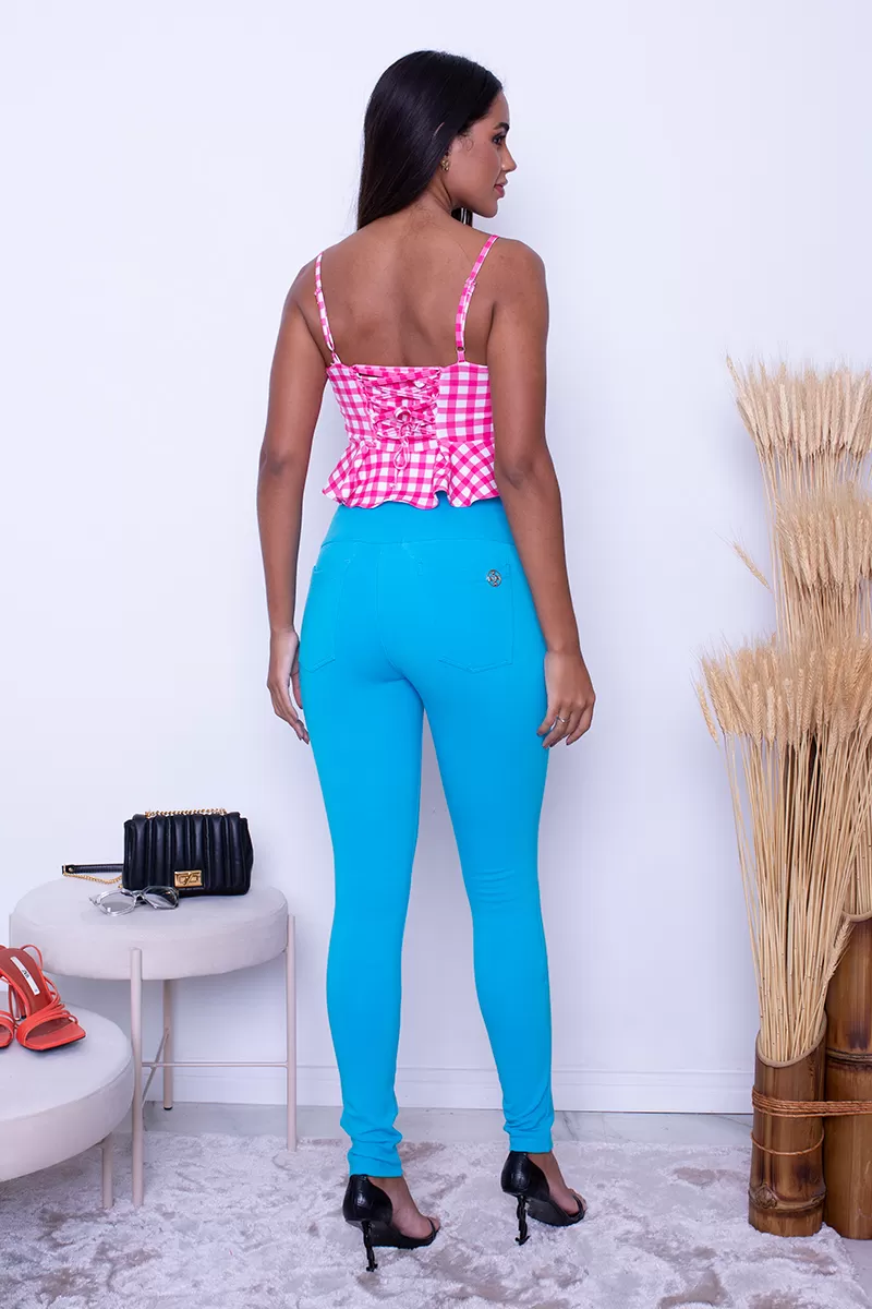 Miss Misses - Pants Miss Misses Lipo Skinny High Waist Light Blue - 18537AZCL Miss Misses - Pants Miss Misses Lipo Skinny High Waist Light Blue - 18537AZCL