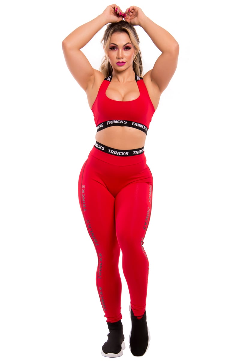 Elastic Power Trincks - Conjunto Trincks Calça e Top Elastic Red - cjc-010637 Elastic Power Trincks - Conjunto Trincks Calça e Top Elastic Red - cjc-010637