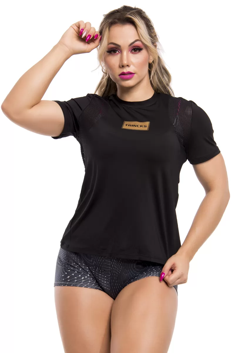 Elastic Power Trincks - T-Shirt Trincks Luna BLack - cm-011402 Elastic Power Trincks - T-Shirt Trincks Luna BLack - cm-011402