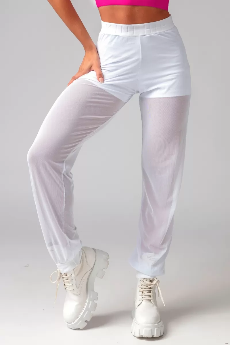 Hipkini - Obsessed Fitness White Tulle Leggings - 3339331 Hipkini - Obsessed Fitness White Tulle Leggings - 3339331