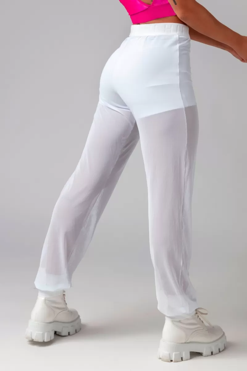 Hipkini - Obsessed Fitness White Tulle Leggings - 3339331 Hipkini - Obsessed Fitness White Tulle Leggings - 3339331