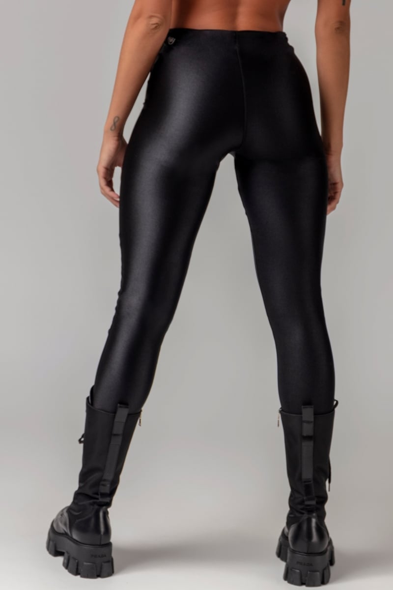 Hipkini - Obsessed Fitness Black Leggings with Elastic in Front - 3339307