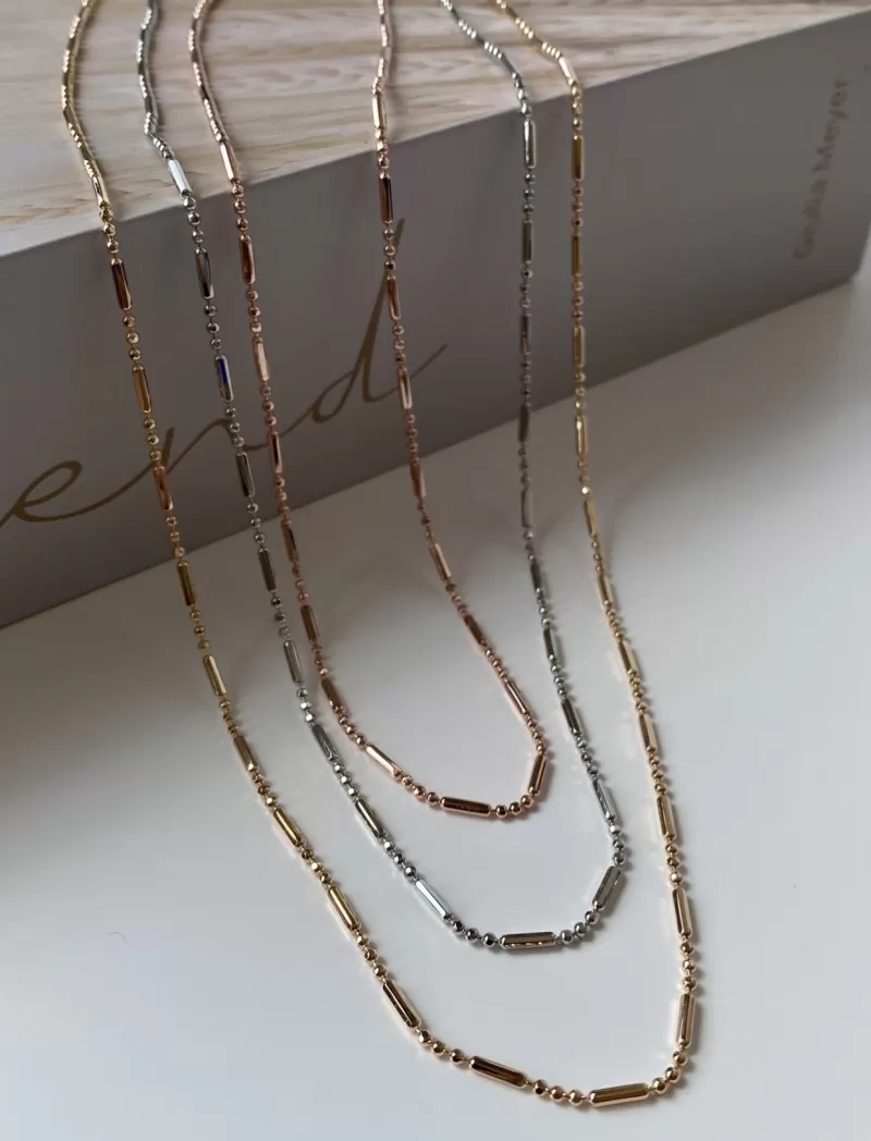 Mikabe - Triple Bath Mix Necklace - MK932