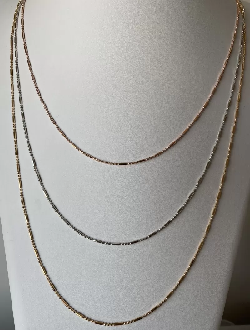 Mikabe - Triple Bath Mix Necklace - MK932