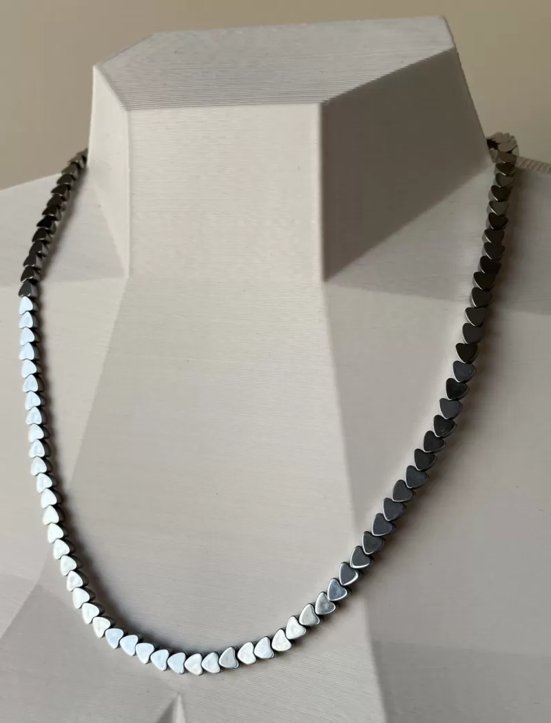 Mikabe - Choker Hematite Hearts P - MK934