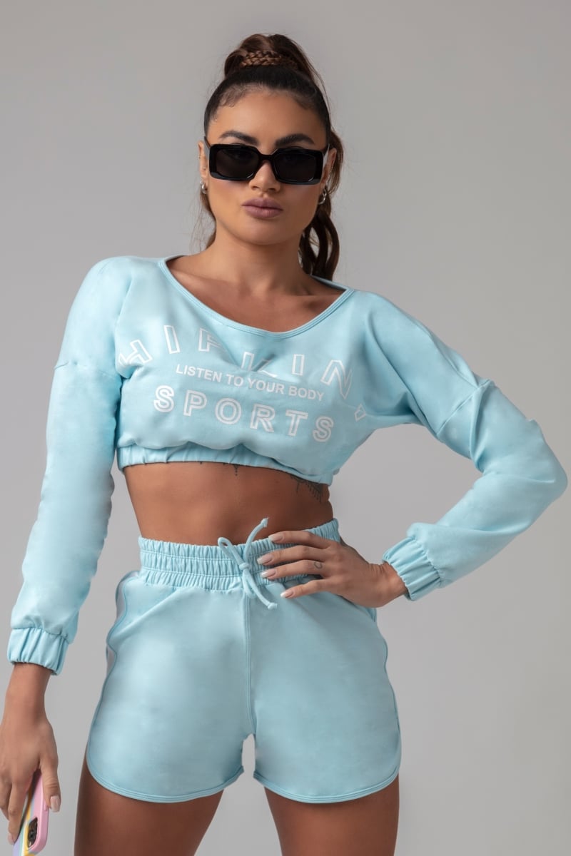 Hipkini - Blouse's Obsessed Fitness Blue Coat - 3339313