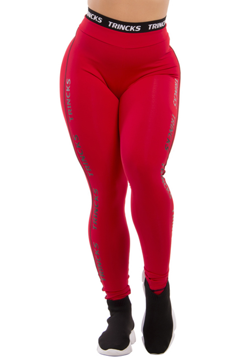 Elastic Power Trincks - Elastic Red Leggings - cl-010637 Elastic Power Trincks - Elastic Red Leggings - cl-010637