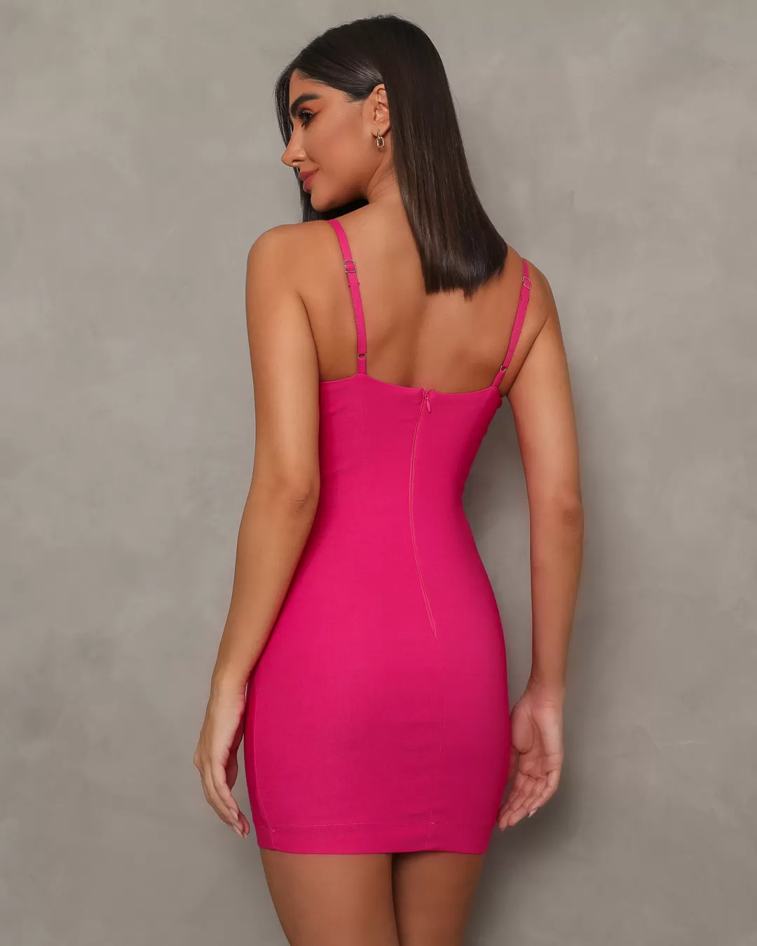 Dot Clothing - Dress Dot Clothing Pink Tube - 1589PINK Dot Clothing - Dress Dot Clothing Pink Tube - 1589PINK