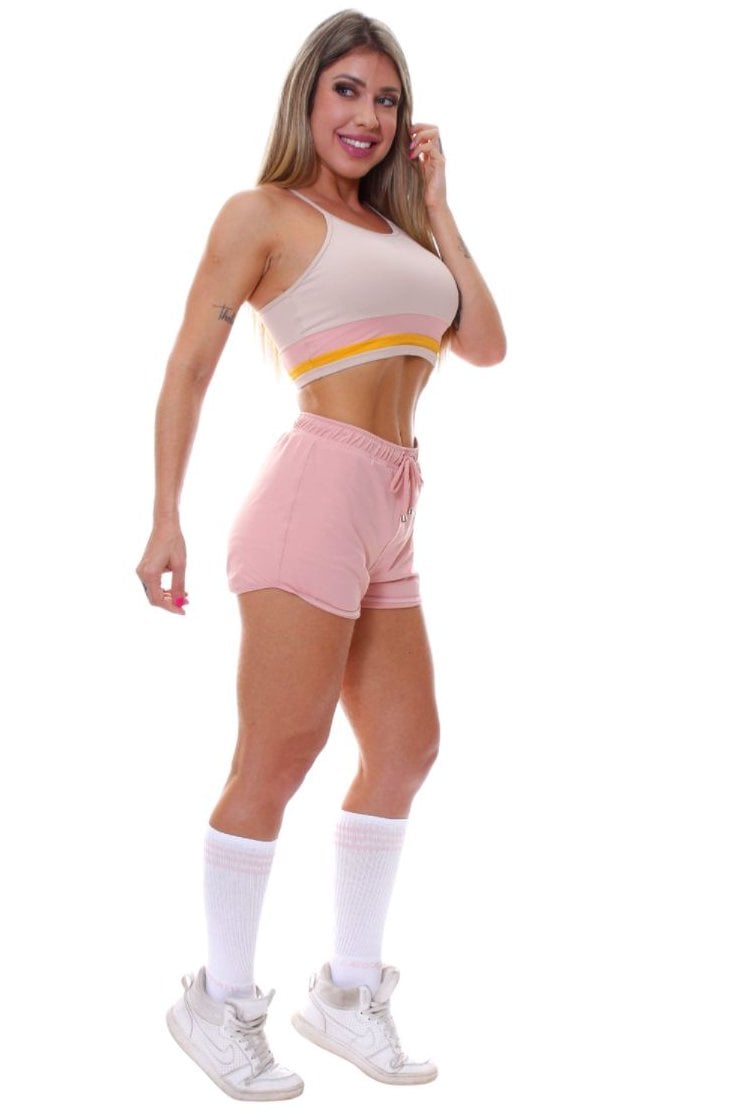 Garotafit - Fitness Set Top and Pants Maiupu Hazelnut - SCJ43NA