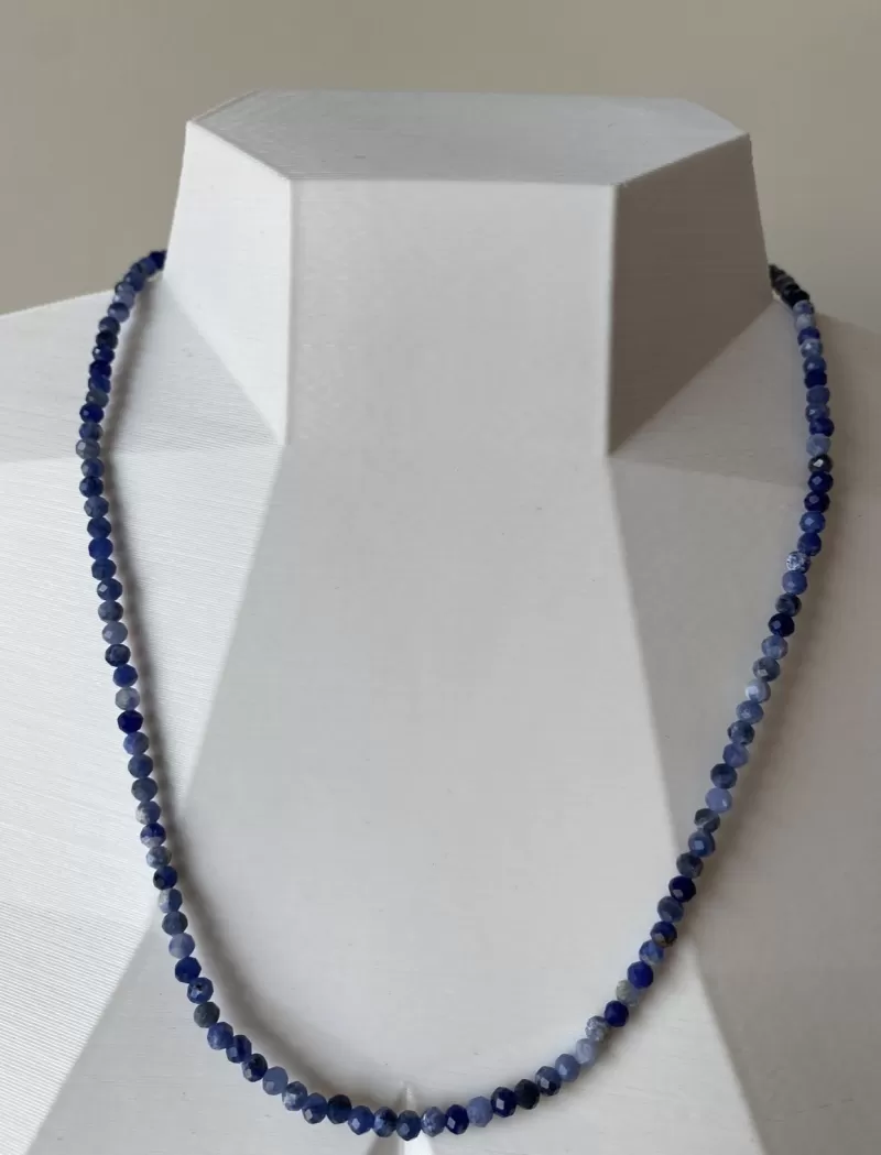 Mikabe - Faceted Sodalite Necklace - MK986