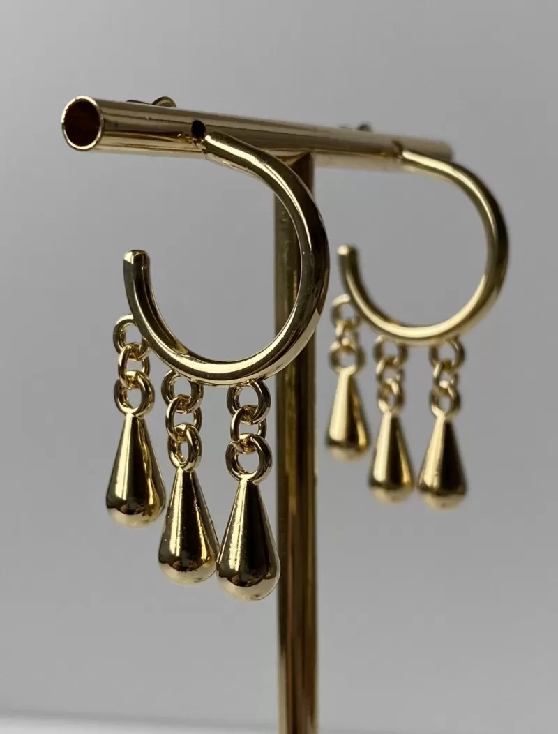 Mikabe - Brinco Argola Gotinhas - MK1044