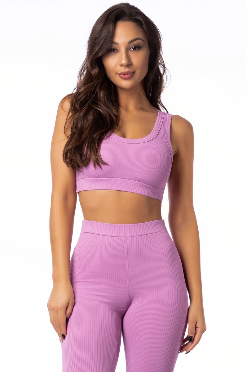 Lets Gym - Top Comfort Rib Lilac - 1684LS