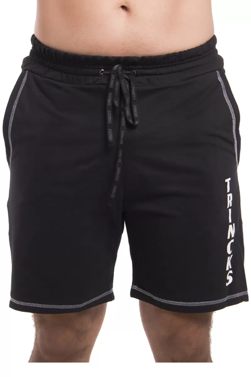 Elastic Power Trincks - Men's Fleece Shorts Black - be-010202 Elastic Power Trincks - Men's Fleece Shorts Black - be-010202