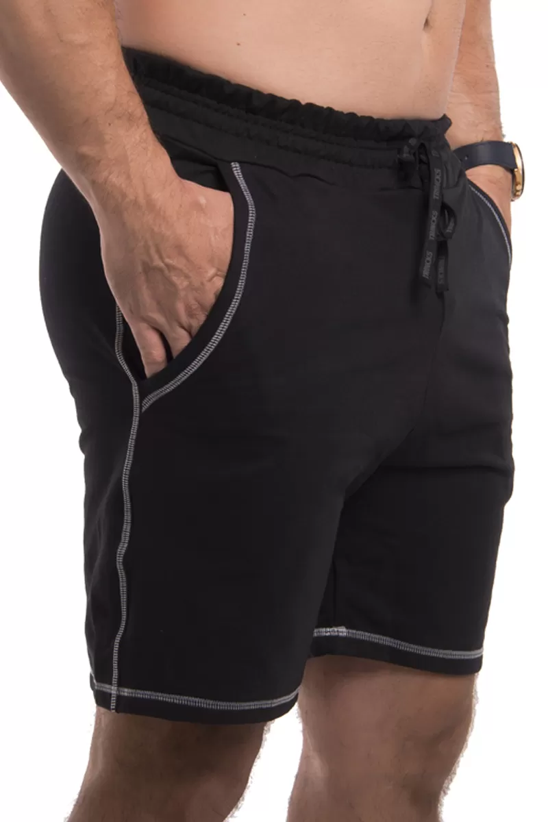 Elastic Power Trincks - Men's Fleece Shorts Black - be-010202 Elastic Power Trincks - Men's Fleece Shorts Black - be-010202