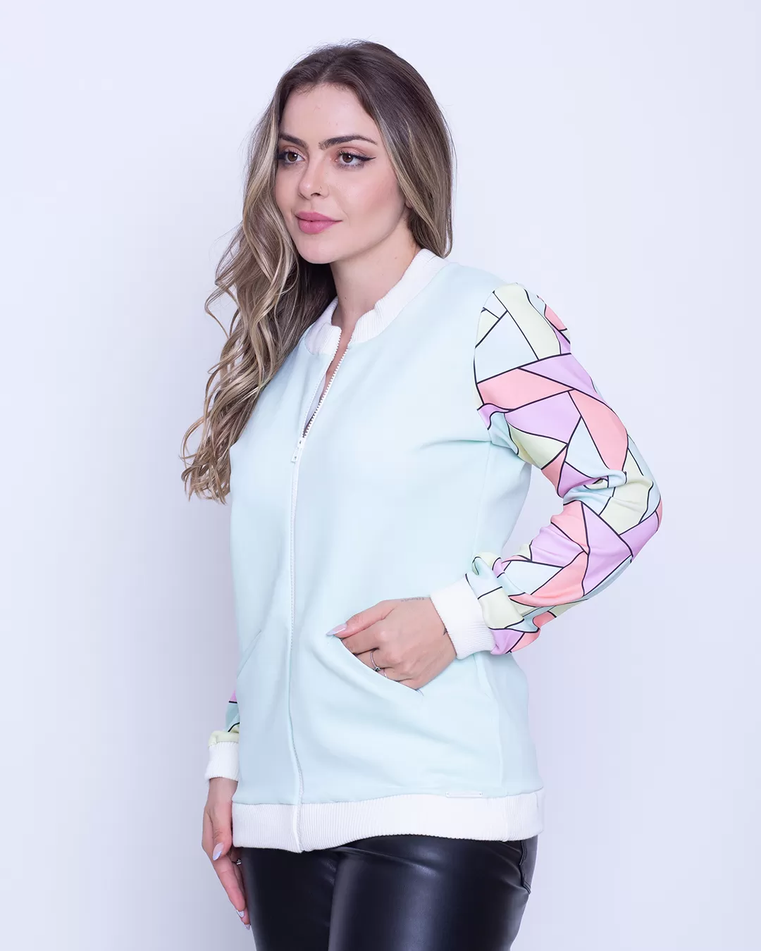 Limone - Shirt Limone long sleeve with pocket Green Aqua - 10012206 Limone - Shirt Limone long sleeve with pocket Green Aqua - 10012206