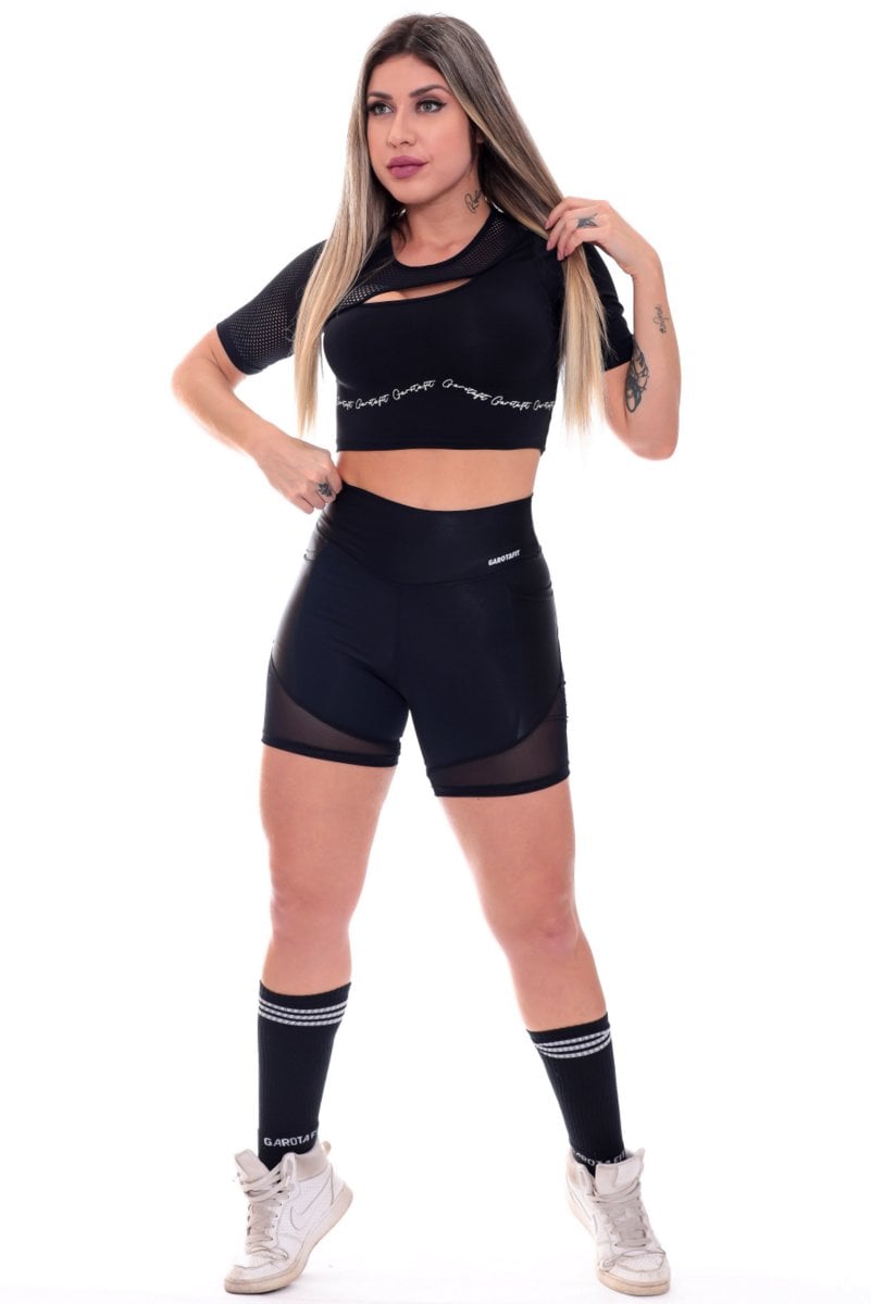 Garotafit - Elite Black Shorts - SH518A