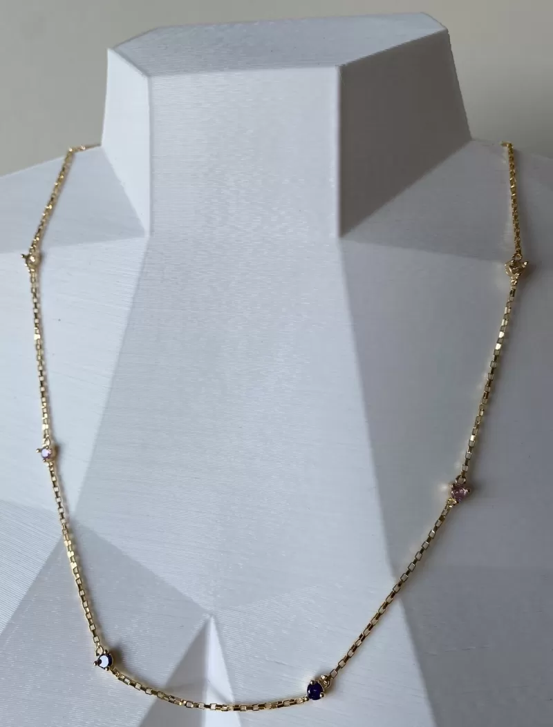 Mikabe - Necklace Dots Zirconia - MK1183